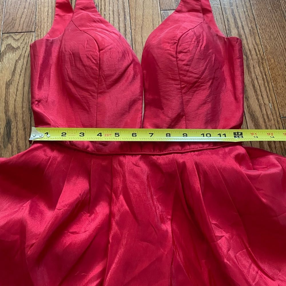 Sherri Hill Red Mini Cocktail Dress Women’s Sz 2 - Picture 4 of 12